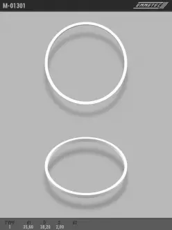 Кільце тефлоновое O35,6x38,2 S2 тип 1 EMMETEC M-01301