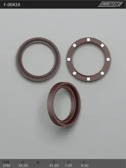 Фото 1 - сальник 35,00 / 47,00 * 7,00 / 8,50 тип 1PM EMMETEC F-00424 Сальник 35,00 / 47,00 * 7,00 / 8,50 тип 1PM EMMETEC F-00424 (фото 1)