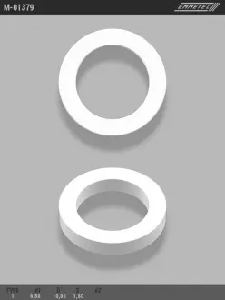 Кольцо тефлоновое O6,8x10 S1,8 тип 1 EMMETEC M-01379