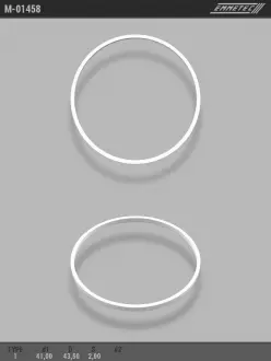 Кільце тефлоновое O41x43,5 S2 тип 1 EMMETEC M-01458