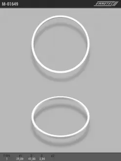 Кольцо тефлоновое O39x41,8 S2 тип 1 EMMETEC M-01649