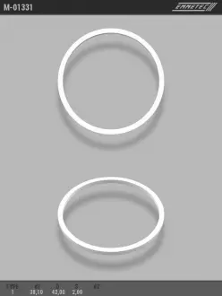 Кільце тефлоновое O38,1x42 S2 тип 1 EMMETEC M-01331