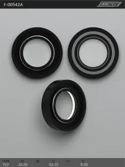 Сальник 26,00 / 43,10 * 8,00 тип 7V2 EMMETEC F-00542A (фото 1)