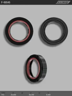 Сальник 26,00 / 38,30 * 8,50 тип 7V2 EMMETEC F-00545 (фото 1)
