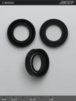 Сальник 20,00 / 36,00 * 7,00 тип 1PM EMMETEC F-00166A (фото 1)