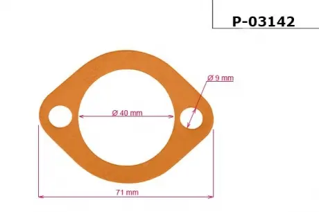 Прокладка рейки з ГУР EMMETEC P-03142
