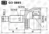ШРУС наружный Santa fe / Sorento 2.0 / 2.2 CRDI (06-) (род 30 / вн 36 / abs 52) TRIALLI Trialli GO 0885 (фото 2)
