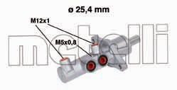 Цилиндр тормозной главный Metelli 05-0543