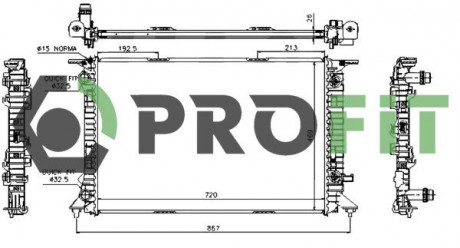 Радиатор охлаждения PROFIT 1740-0021