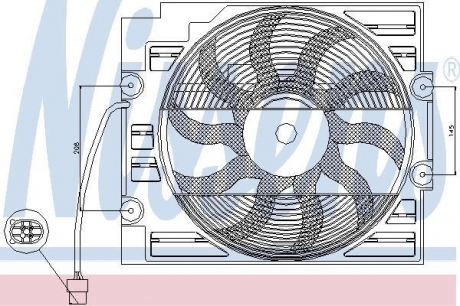 Вентилятор радиатора NISSENS 85629 (фото 1)