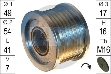Шків демпферний генератора ZEN ZN5562