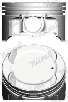 Поршень в комплекте на 1 цилиндр, STD NURAL 87-124800-00