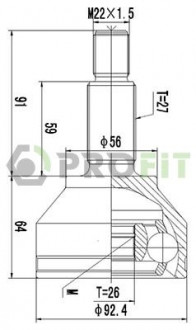 ШРУС PROFIT 2710-1417