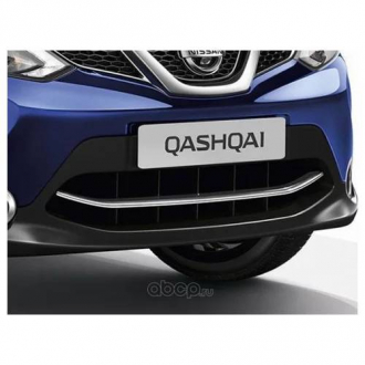 Вставка в передний бампер Qashqai J11 хромированная NISSAN KE6104E52C