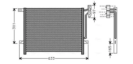 Конденсор кондиционера BMW 3 E46 / E83 98-05 (AVA) AVA COOLING BW5203