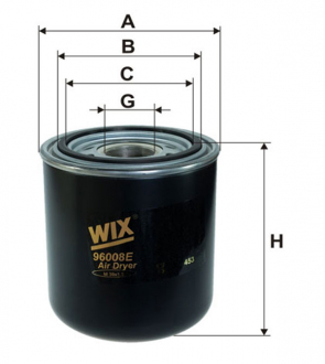 Картридж влагоотделитель (TRUCK) (WIX-Filtron) WIX FILTERS 96008E (фото 1)