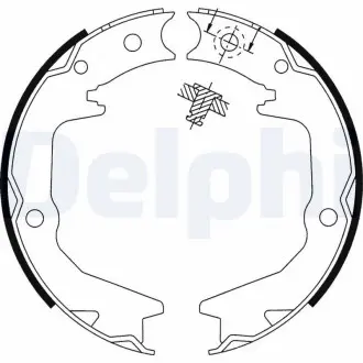 Тормозные колодки. барабанные Delphi LS1913
