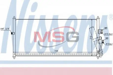Конденсер кондиционера NISSENS 94521