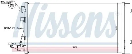 Конденсер кондиционера NISSENS 940160