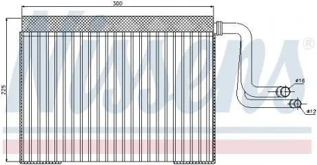 Испаритель кондиционера NISSENS 92268
