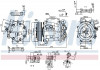 Компрессор кондиционера NISSENS 89404 (фото 7)