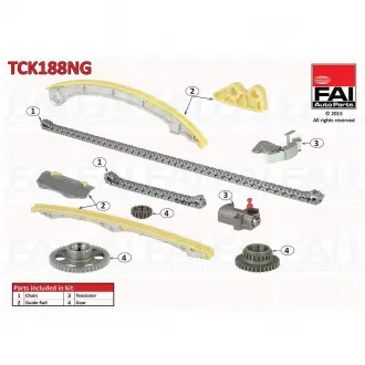 Комплект ланцюга ГРМ FAI TCK188NG