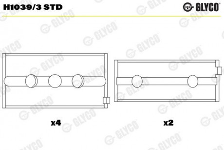 Вкладыш Glyco H10393STD