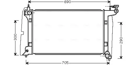 Радиатор AVA AVA COOLING TO2302