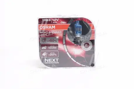 Лампа ФАРН HB3 60W 12V P20D NIGHT BREAKER LASER next generation (150) компл. (9005NL-HCB) OSRAM 9005NLHCB
