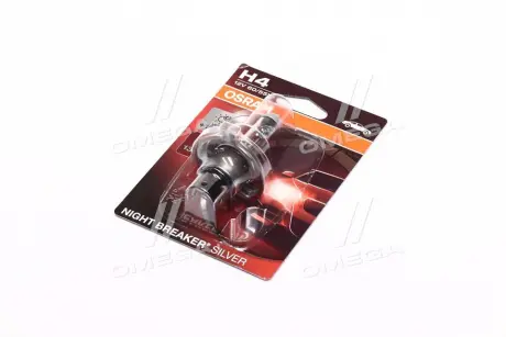 Лампа ФАРН H4 12V 60-55W P43t NIGHT BREAKER SILVER (100) blister (64193NBS-01B) OSRAM 64193NBS01B