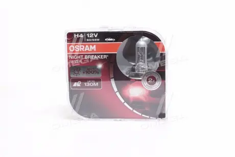 Автолампа Night Breaker Silver H4 P43t 60 W 55 W прозрачный OSRAM 64193NBSHCB