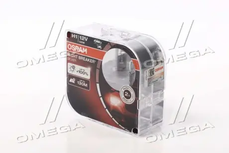 Автолампа Night Breaker Silver H1 P14,5s 55 W прозрачный OSRAM 64150NBSHCB (фото 1)