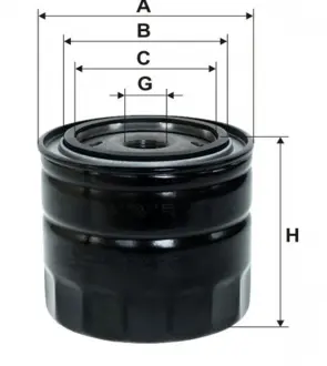 Фільтр масляний двигуна VOLVO / OP645 (WIX-Filtron UA) WIX FILTERS WL7207