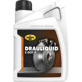Жидкость тормозная DRAULIQUID-S DOT 4 BRAKEFLUID 1л KROON OIL 04206
