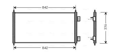 Конденсор кондиционера TRANSIT 6 ALL 00-06 (AVA) AVA AVA COOLING FD5303