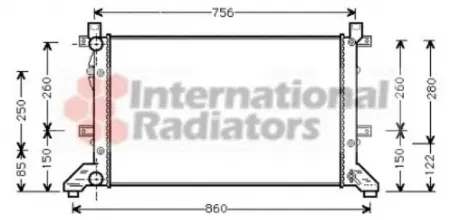 Радіатор VW LT 23-25Td-28Td MT 96 Van Wezel 58002155