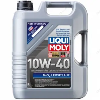 Масло моторное MoS2 Leichtlauf 10W-40 (5 л) LIQUI MOLY 1931 (фото 1)