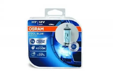 Лампа галогенна + 20% XENON (2шт) 55W H7 OSRAM 64210CBIHCB (фото 1)