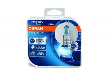Лампа галогенна + 20% XENON (2шт) 55W H1 OSRAM 64150CBI-HCB (фото 1)