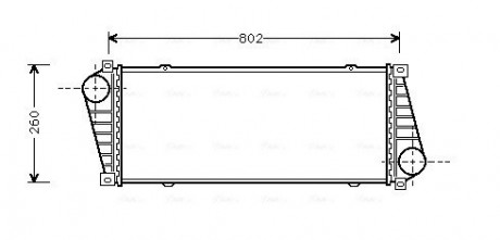 Интеркулер MB SPRINTER 2.9TD 95-(AVA) AVA AVA COOLING MSA4217