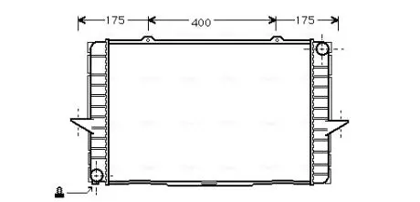 Радиатор S70-V70-850 MT 20-3-5 91- (Ava) AVA AVA COOLING VO2063