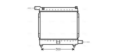 Радиатор W124-W201 MT 18-20-23 -AC (Ava) AVA AVA COOLING MS2039