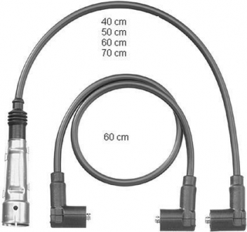 Комплект кабелей высоковольтных BERU ZEF 562