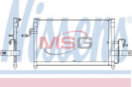 Радиатор кондиционера Нубира 1 NISSENS 94414