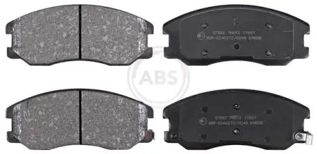 Тормозные колодки дисковые (1 к-т). A.B.S 37582