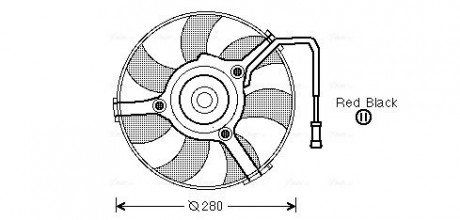 Вентилятор радиатора VW (AVA) AVA AVA COOLING AI7504 (фото 1)