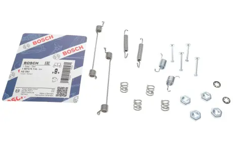 Монтажний к-кт гальмівніх колодок BOSCH 1987475116