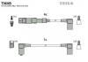 Кабель зажигания, к-кт TESLA Аналог TES T740C Mersedes 80-97 1,8; 2,0; 2,3 T069B