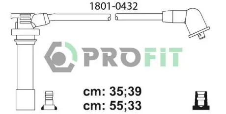 Комплект кабелів високовольтна PROFIT 1801-0432 (фото 1)