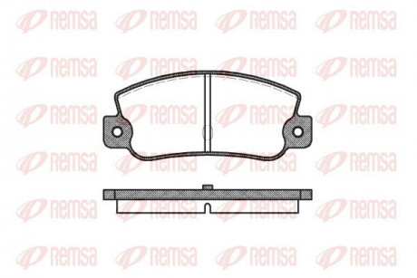 Тормозные колодки REMSA 0025.30 (фото 1)